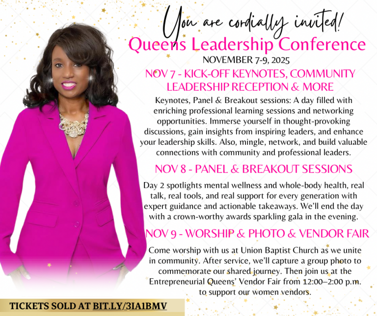 Nov 9 10 am worship 12 noon Queens Business Expo Union Baptist church